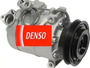 Compresor de aire acondicionado CP1374 Denso tipo 7SBU16C con polea 4PK de 125 mm. Compatible con Audi A4 1.8L 2000 y Volkswagen Passat 1.8L Turbo y 2.0L TDI modelos 2001-2005. Reemplazo directo OEM para un enfriamiento eficiente y confiable.